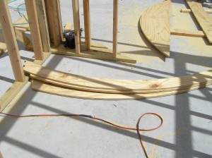 Cutting parts for circular stairs