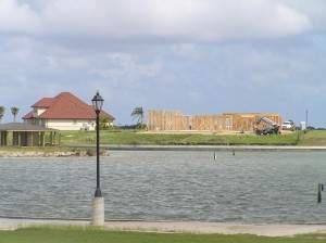 House view from across the lake