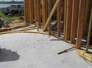 Base of stairs in Foyar