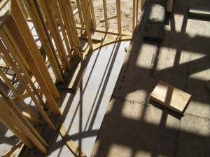 Looking down at Stairwell
