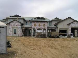 Front of house,Rock- Paper area Stucco-Hardie area