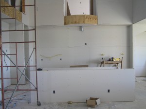 Sheetrock in Kitchen