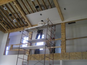 Sheetrock in Greatroom