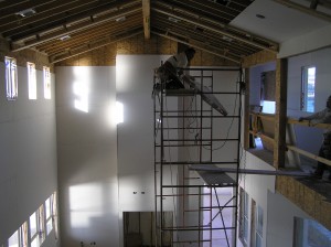 Sheetrock in Greatroom