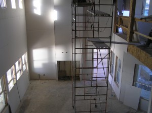 Sheetrock in Greatroom
