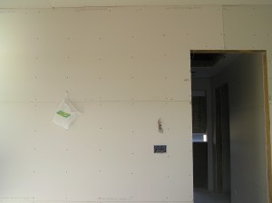 Sheetrock in bedroom 3