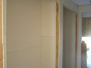 Sheetrock in Bedroom 4