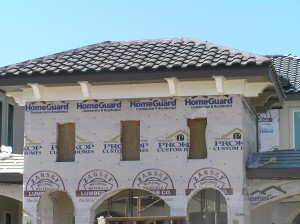 Corbels installed on Front Entry