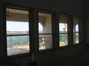 Corbels installed on Back Porch/ Window trimmed