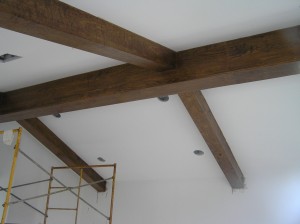 Stained Beams in Greatroom