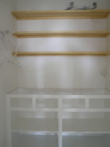 Cabinet in A/V/Electrical Room