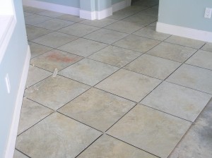 Tile laid in Hallways