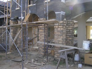 Stone on front Entrance
