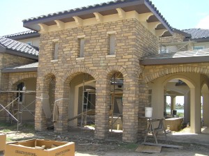 Stone nearly finished on Front