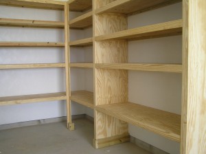 Shelves in Garage