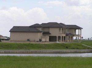 Distance view of house from West side