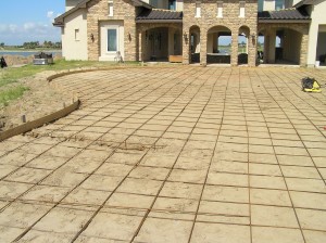 Driveway slab rough-in