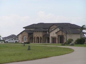 Distance view of house from front