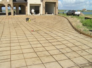 Driveway slab rough-in