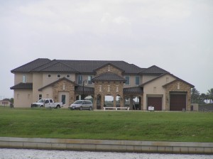 Distance view of house from East side