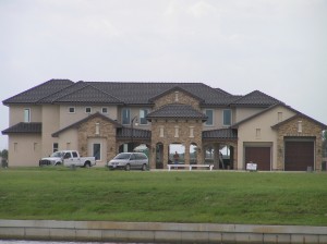 Distance view of house from East side