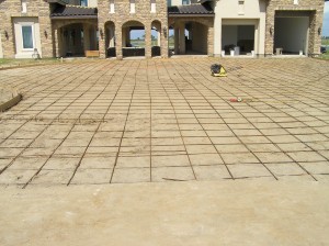 Driveway slab rough-in