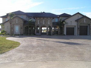 Front View with Landscaping