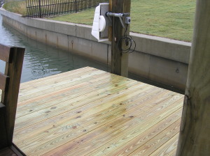 Gator Lifter Ramp at Dock