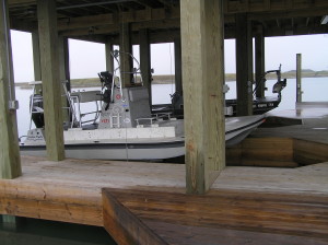 Shallow Sport on Boat Lift
