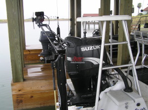 Shallow Sport on Boat Lift